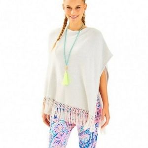 NWT Lilly Pulitzer Floreanna Fringe Wrap/Poncho
